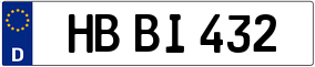 Trailer License Plate